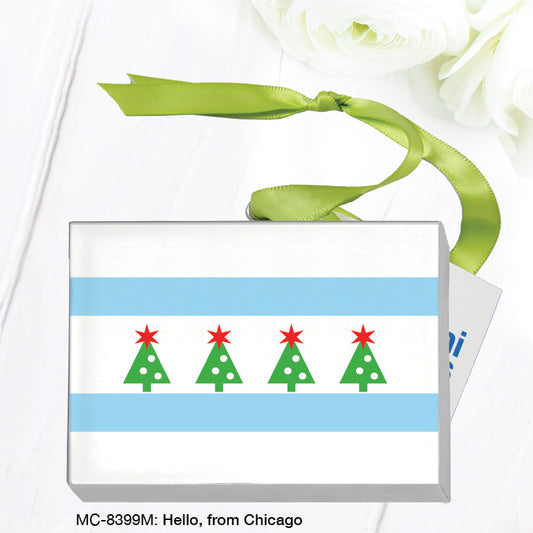 Hello, From Chicago, Mini Canvas (MC-8399M), Front, printedcanvas.com