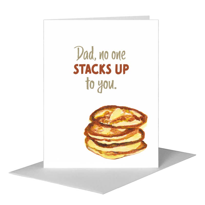 Pancakes, Greeting Card (#8118D) A2 Card Front, www.printedcanvas.com