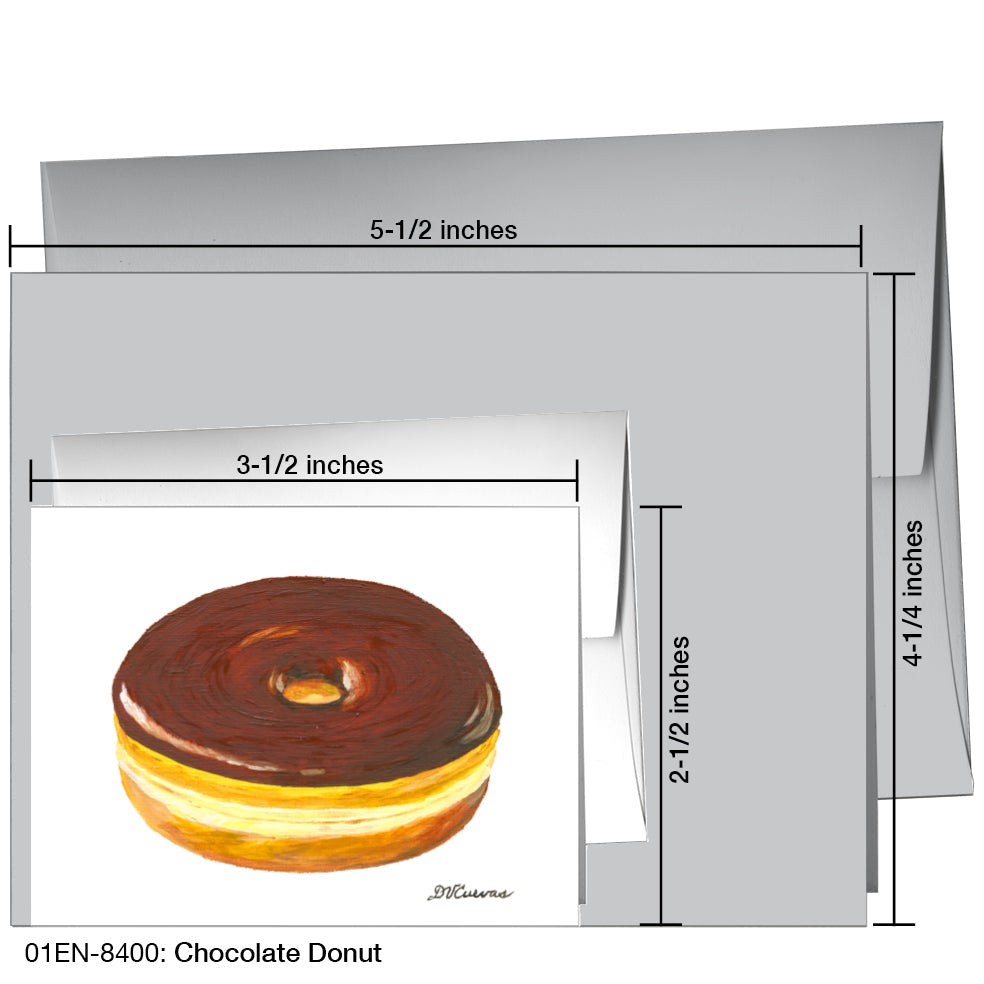 Chocolate Donut, Greeting Card (8400), Enclosure, printedcanvas.com