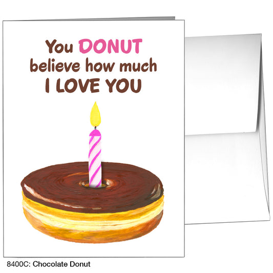 Chocolate Donut, Greeting Card (8400C)