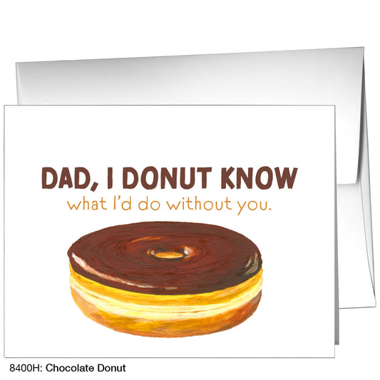 Chocolate Donut, Greeting Card (8400H)