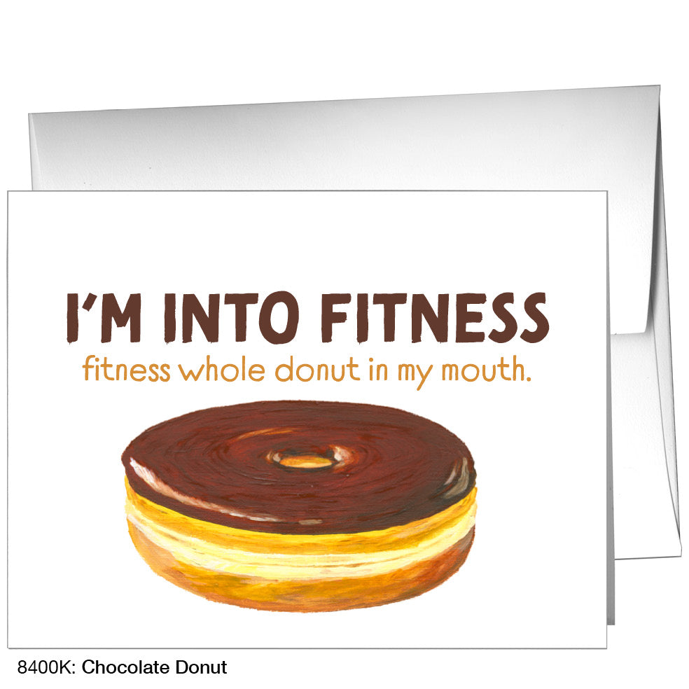 Chocolate Donut, Greeting Card (8400K)