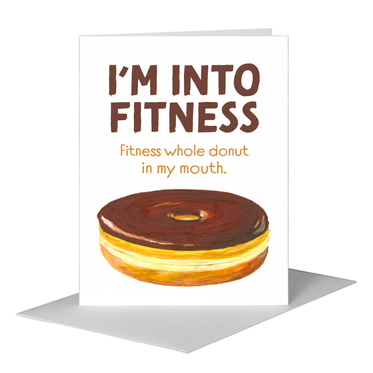 Chocolate Donut, Greeting Card (#8400KA) A2 Card Front, www.printedcanvas.com
