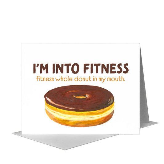Chocolate Donut, Greeting Card (#8400K) A2 Card Front, www.printedcanvas.com