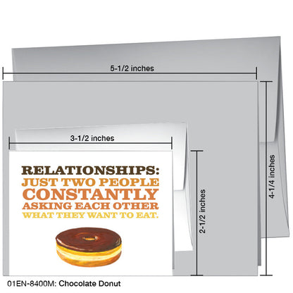 Chocolate Donut, Greeting Card (8400M)