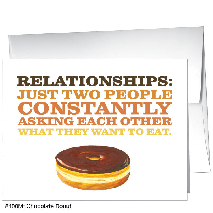 Chocolate Donut, Greeting Card (8400M)