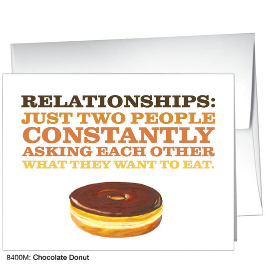 Chocolate Donut, Greeting Card (8400M)