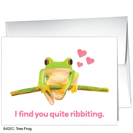 Tree Frog, Greeting Card (8402C), A2, printedcanvas.com