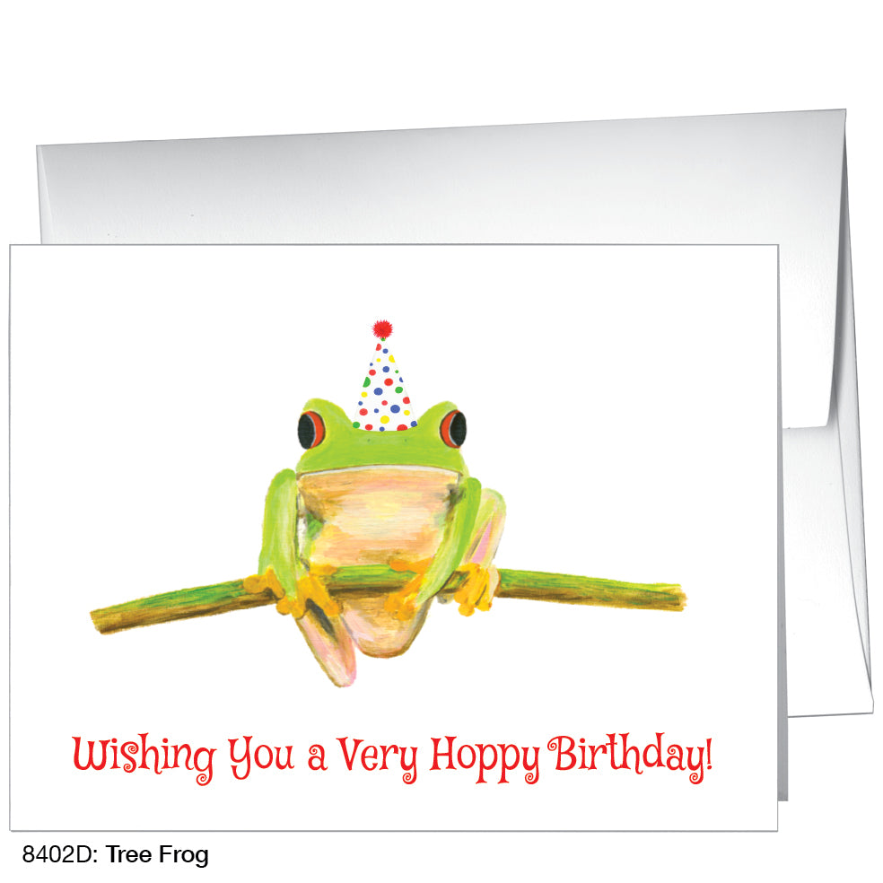 Tree Frog, Greeting Card (8402D), A2, printedcanvas.com