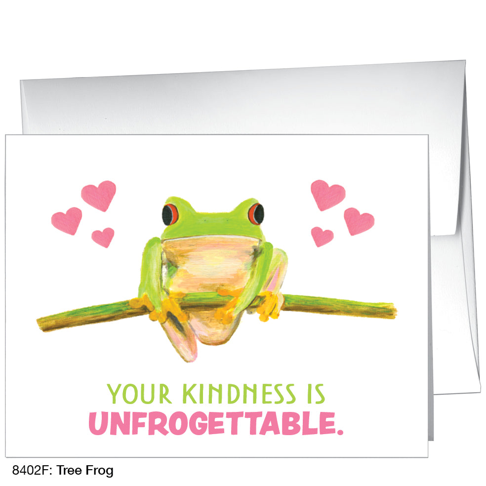 Tree Frog, Greeting Card (8402F), A2, printedcanvas.com