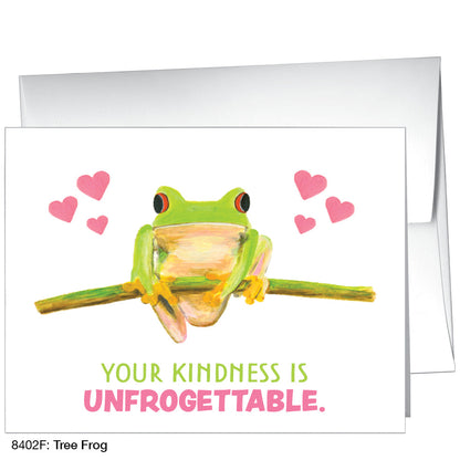 Tree Frog, Greeting Card (8402F), A2, printedcanvas.com