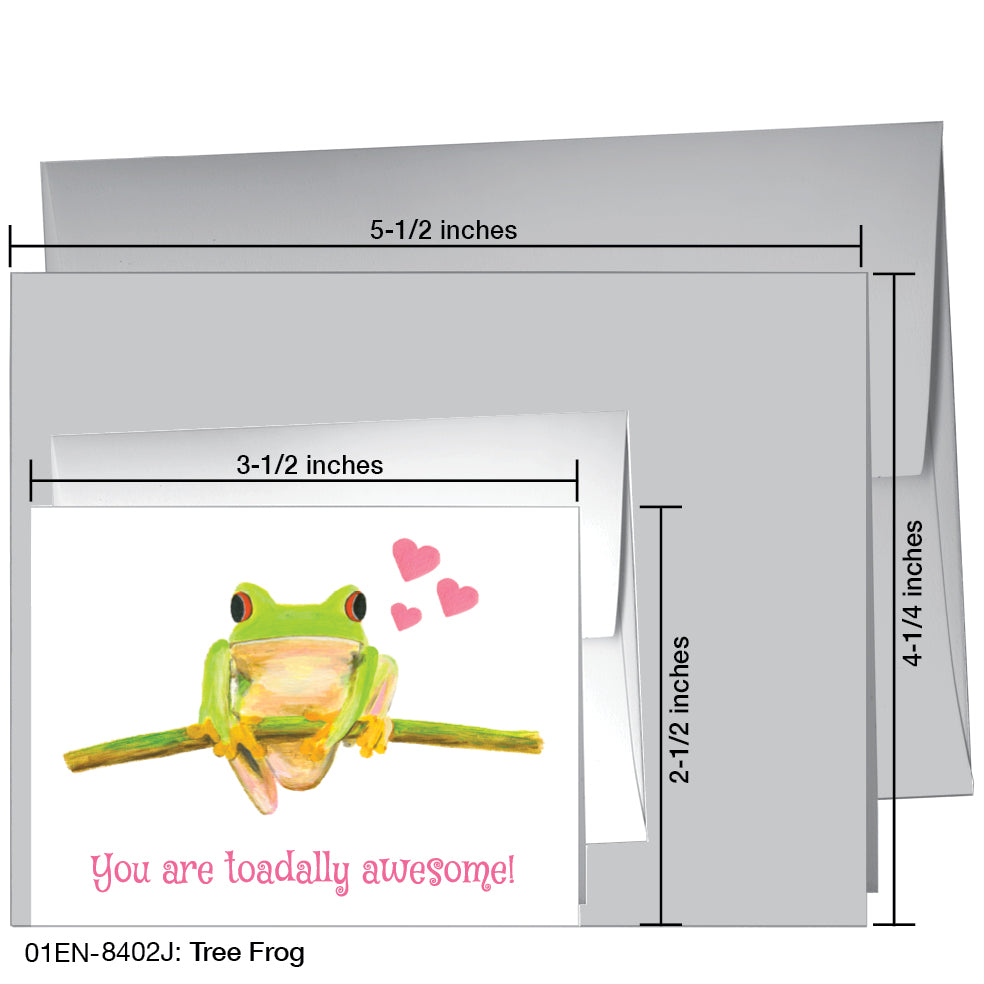 Tree Frog, Greeting Card (8402J)
