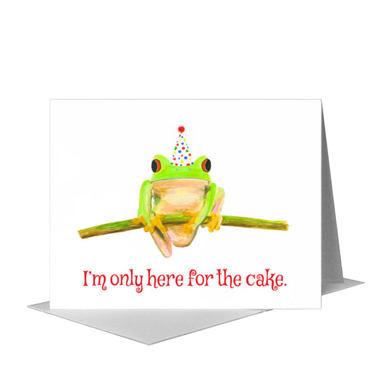 Tree Frog, Greeting Card (#8402M) A2 Card Front, www.printedcanvas.com