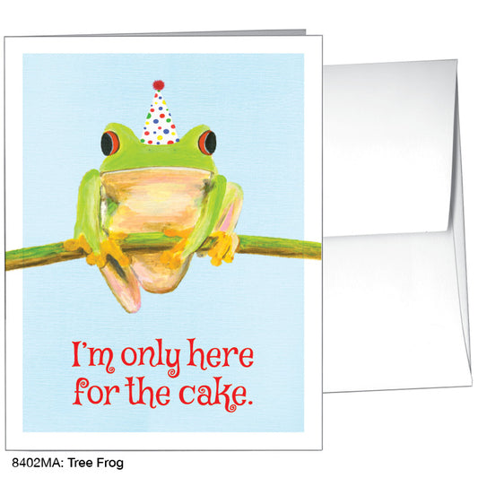 Tree Frog, Greeting Card (8402MA), A2 Card, www.printedcanvas.com