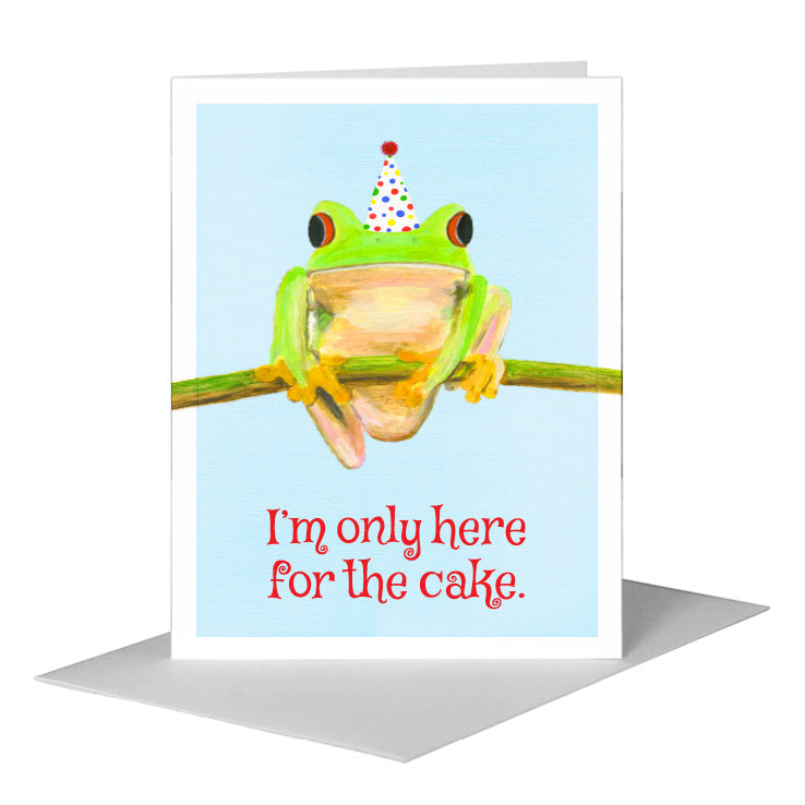 Tree Frog, Greeting Card (#8402MA), A2 Card Front, www.printedcanvas.com