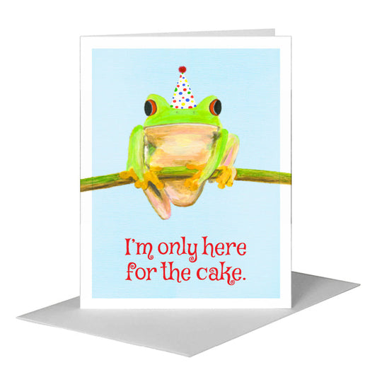 Tree Frog, Greeting Card (#8402MA) A2 Card Front, www.printedcanvas.com