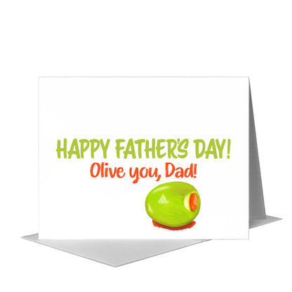 Olive Single, Greeting Card (#8404B) A2 Card Front, www.printedcanvas.com