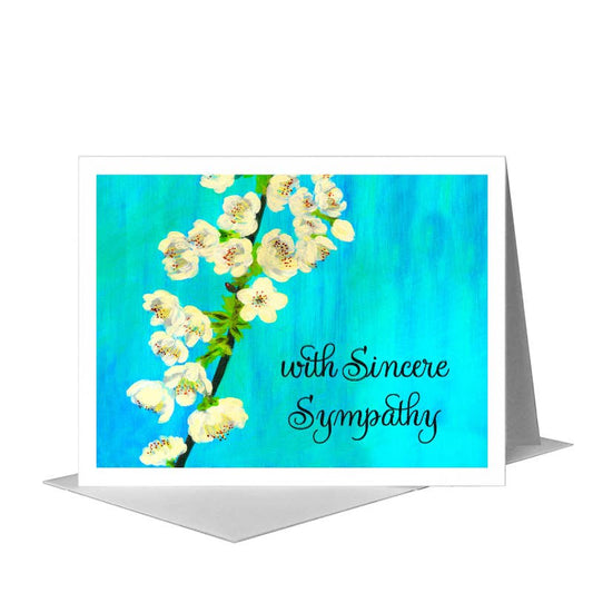 Wild Cherry Blossoms, Greeting Card (#7702A) A2 Card Front, www.printedcanvas.com