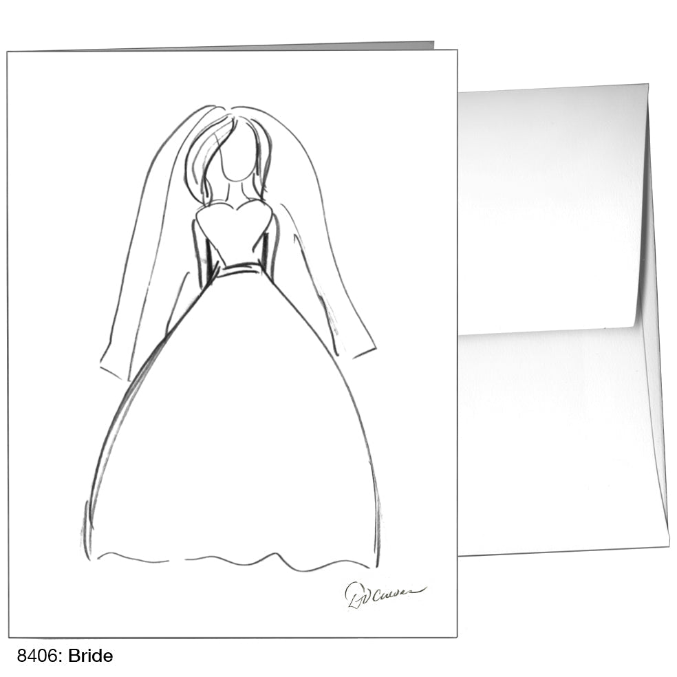 Bride, Greeting Card (8406), A2, printedcanvas.com