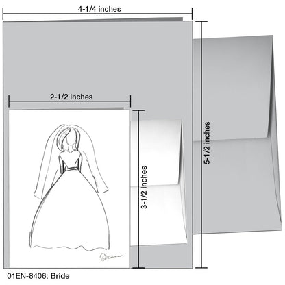 Bride, Greeting Card (8406), Enclosure, printedcanvas.com