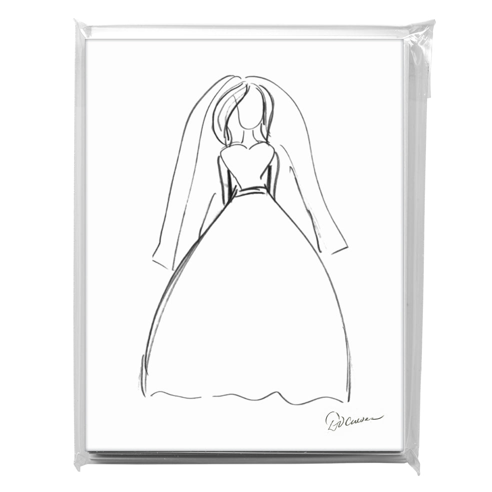 Bride, Greeting Card (8406), A2 8-Pack, printedcanvas.com