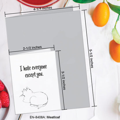 Meatloaf, Greeting Card (8408A), Enclosure, www.printedcanvas.com