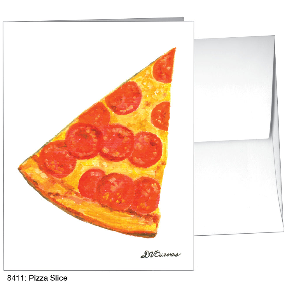 Pizza Slice, Greeting Card (8411)