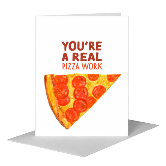 Pizza Slice, Greeting Card (#8411A) A2 Card Front, www.printedcanvas.com