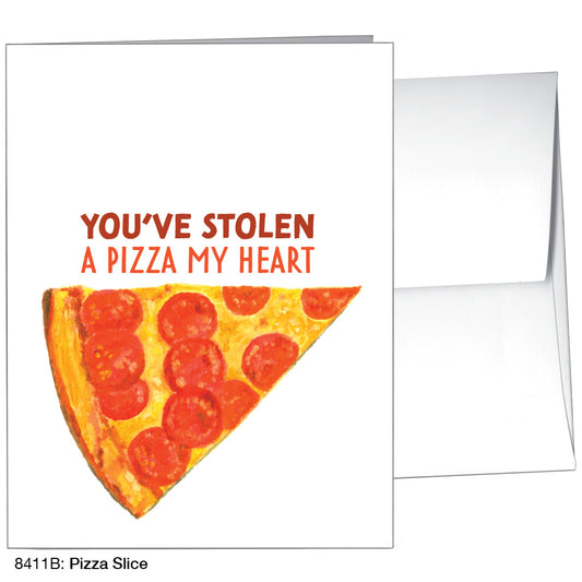 Pizza Slice, Greeting Card (8411B)