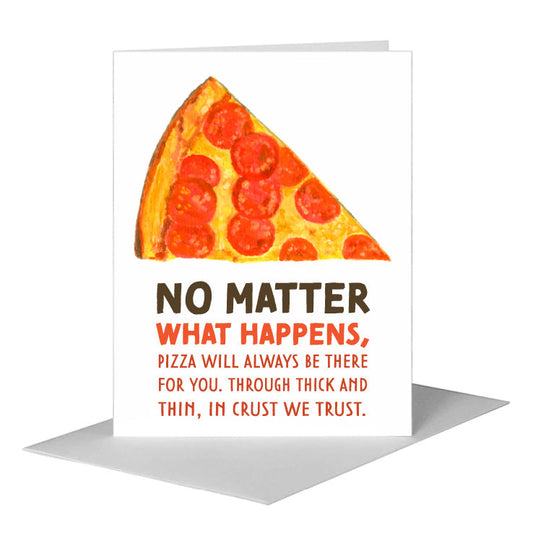Pizza Slice, Greeting Card (#8411B) A2 Card Front, www.printedcanvas.com
