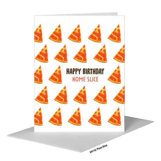 Pizza Slice, Greeting Card (#8411G)