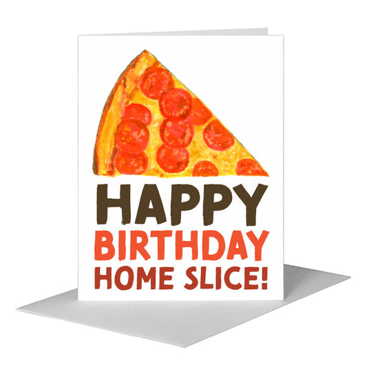 Pizza Slice, Greeting Card (#8411G) A2 Card Front, www.printedcanvas.com