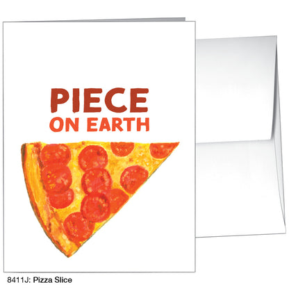 Pizza Slice, Greeting Card (8411J)