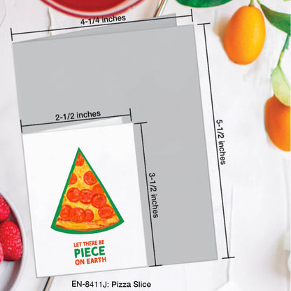 Pizza Slice, Greeting Card (#8411J), Enclosure Card, www.printedcanvas.com