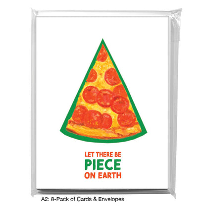 Pizza Slice, Greeting Card (#8411J), 8-Pack, www.printedcanvas.com