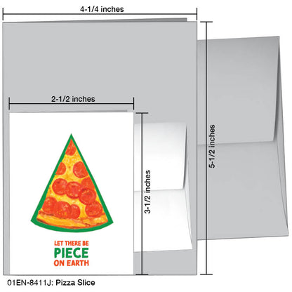 Pizza Slice, Greeting Card (#8411J), Enclosure Card, www.printedcanvas.com
