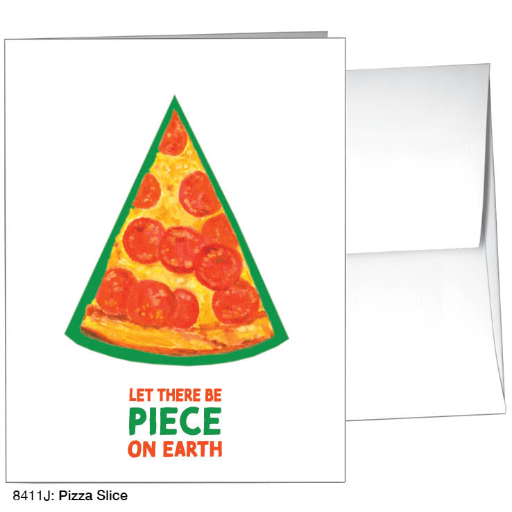 Pizza Slice, Greeting Card (#8411J), A2 Card, www.printedcanvas.com