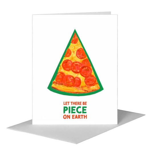 Pizza Slice, Greeting Card (#8411J) A2 Card Front, www.printedcanvas.com