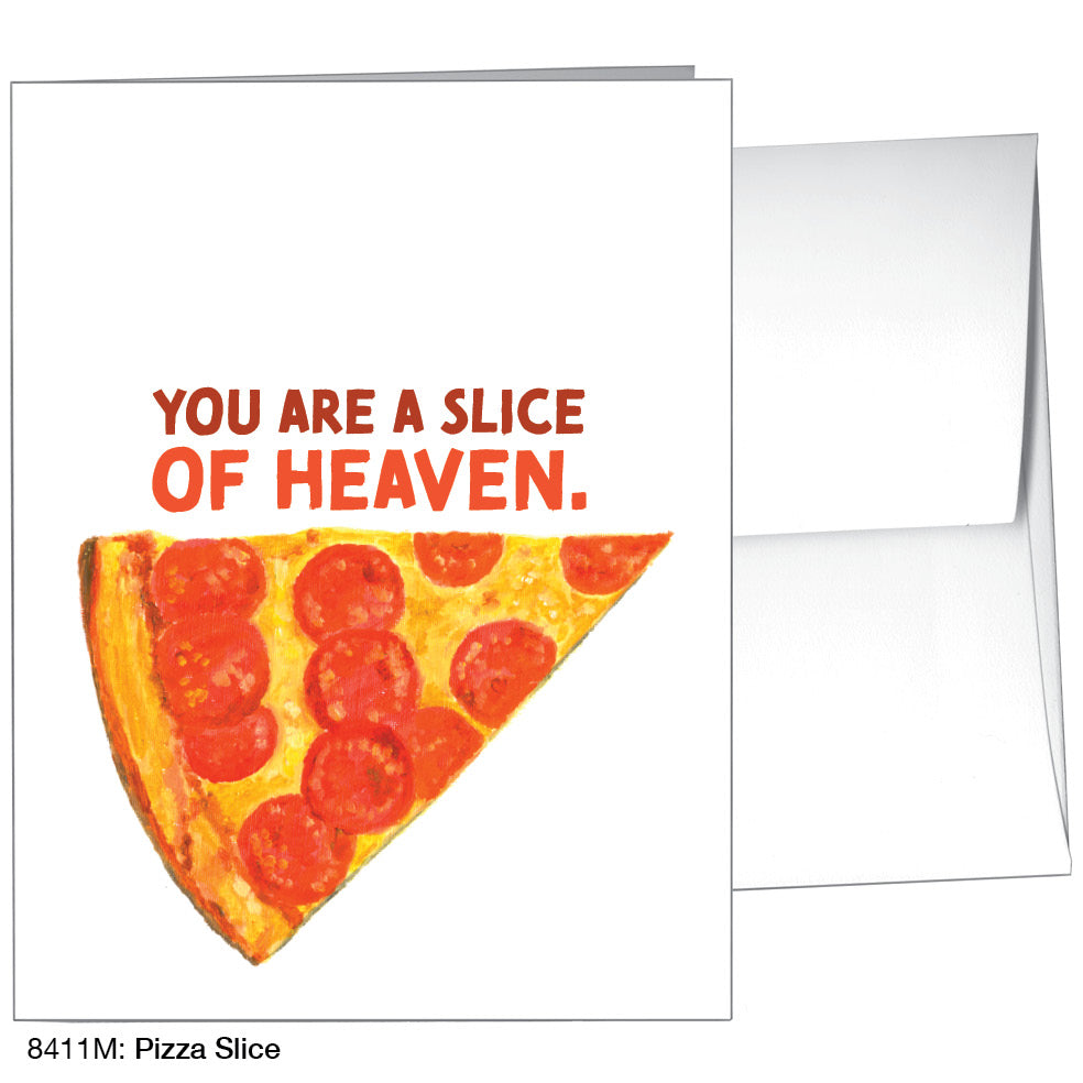 Pizza Slice, Greeting Card (8411M)