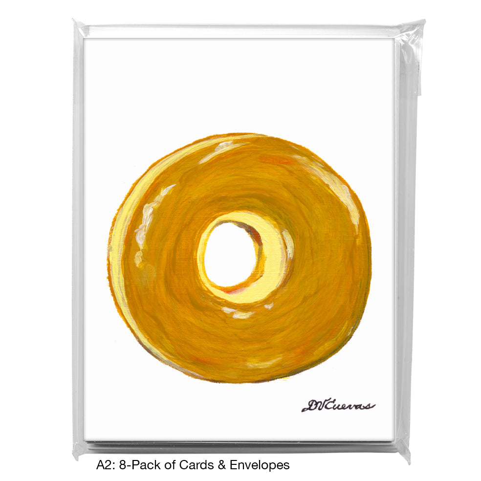 Donut Upright, Greeting Card (8412), A2 8-Pack, printedcanvas.com