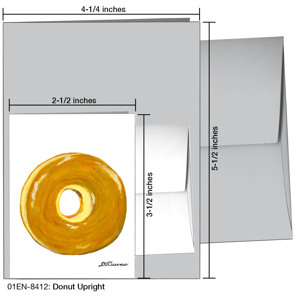 Donut Upright, Greeting Card (8412), Enclosure, printedcanvas.com