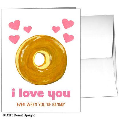 Donut Upright, Greeting Card (8412F), A2 Card, printedcanvas.com