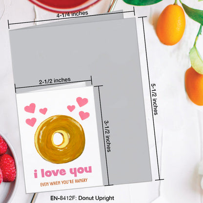 Donut Upright, Greeting Card (8412F), Enclosure, www.printedcanvas.com