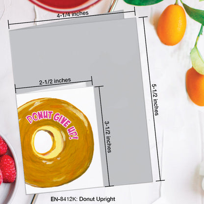 Donut Upright, Greeting Card (8412K), Enclosure, www.printedcanvas.com