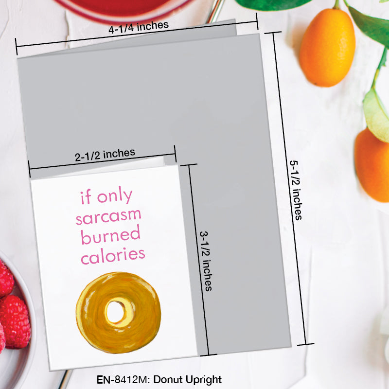 Donut Upright, Greeting Card (8412M), Enclosure, www.printedcanvas.com