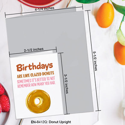 Donut Upright, Greeting Card (8412Q), Enclosure, www.printedcanvas.com