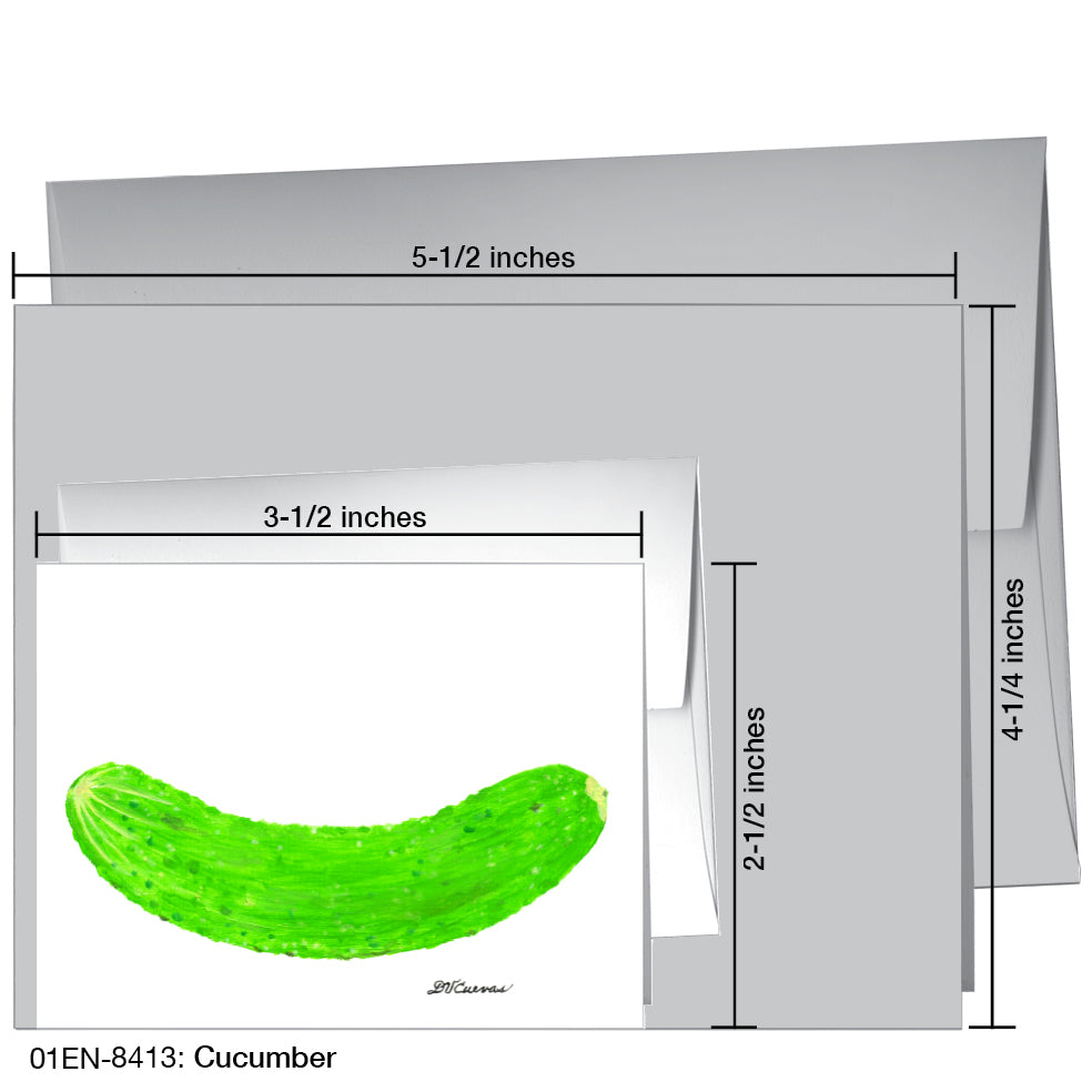 Cucumber, Greeting Card (8413), Enclosure, printedcanvas.com