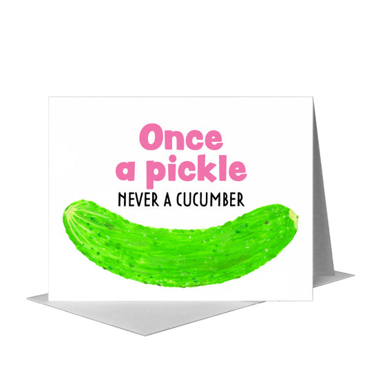 Cucumber, Greeting Card (#8413AA) A2 Card Front, www.printedcanvas.com