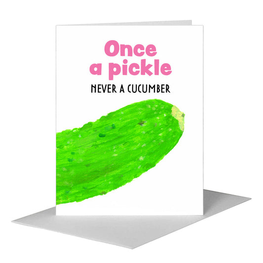 Cucumber, Greeting Card (#8413A) A2 Card Front, www.printedcanvas.com