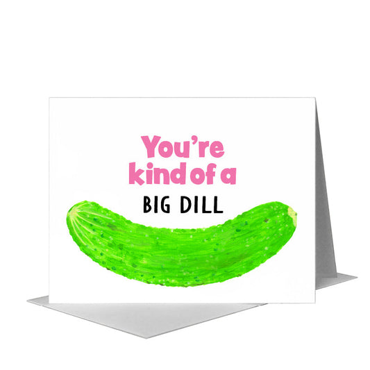 Cucumber, Greeting Card (#8413D) A2 Card Front, www.printedcanvas.com